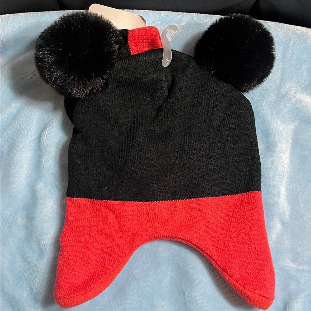 Disney's 100th Anniversary Minnie Toddler Pom Poms and Bow Hat and Glove Set